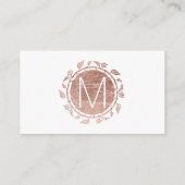 Elégante Rose blanche Or Floral Cartes de Place (Dos)