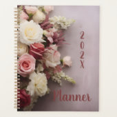 Elegante Rose Boeket Kalender Planner (Voorkant)