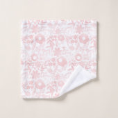 Élégante Rose  Gold Flowers Formes Motif (Gant de toilette)