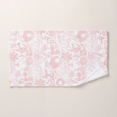 Élégante Rose  Gold Flowers Formes Motif (Serviette à main)