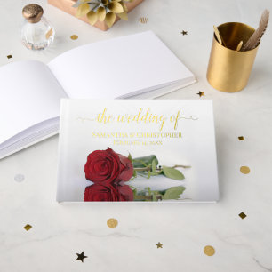 Élégante Rose rouge Petite huile Mariage