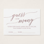 Élégante RoseGold Calligraphie Devine combien de b (Devant)