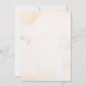 Elégante Roses Blanches Faire-part de mariage mini (Dos)