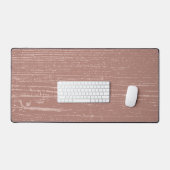 Elegante Rosy Brown houtnerf Bureaumat (Keyboard & Muis)