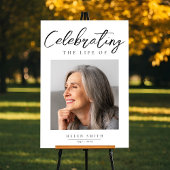 Elegante rouwfoto | Viering van het leven Poster