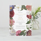 Elegante rouwviering levensroos bloemstuk kaart (Staand voorkant)