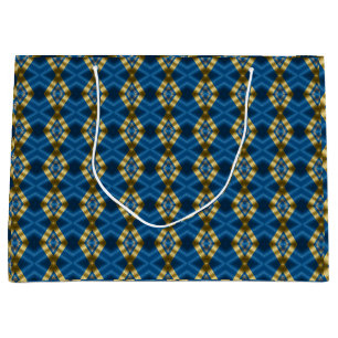 Elegante Royal Blue en Gold Luxe Groot Cadeauzakje