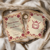 Elegante Royal Fantasy middeleeuwse bruiloft Kaart