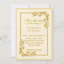 Elegante Royal save the date uitnodiging