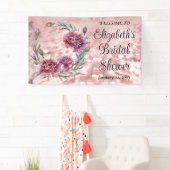 Elegante Roze Anjers Bruidsborrel Spandoek (Insitu)