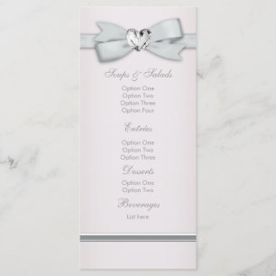 Elegante roze babyshower-menukaarten menu