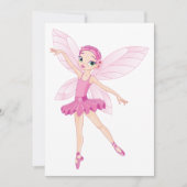 Elegante roze ballerina fee voor dansliefhebbers kaart (Voorkant)