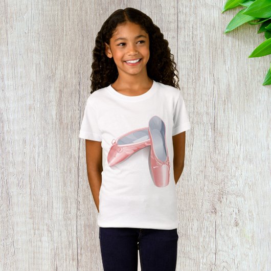 Elegante roze ballet flats Schattigee Girly danssc T-shirt
