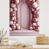 Elegante roze ballon decoratie (Keuken)