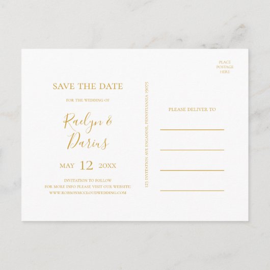Elegante Roze Bloemen | Bewaar de Datum Ansichtkaa Uitnodiging Briefkaart (Achterkant)