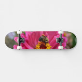 Elegante roze bloemen bloem moeder madeliefje honi skateboard (Horizontaal)