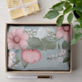 Elegante roze bloemen kant tissuepapier (Geschenk)