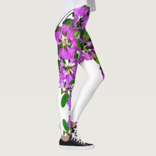 Elegante roze bloemen roze azalea's roze bloemen leggings