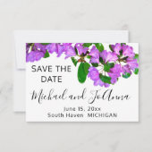 Elegante roze bloemen roze azalea's roze bloemen save the date (Voorkant)