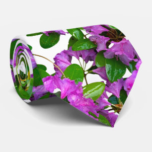 Elegante roze bloemen roze azalea's roze bloemen stropdas
