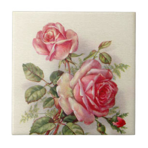 Elegante Roze Bloemen rozen Home Decor tegel Tegeltje