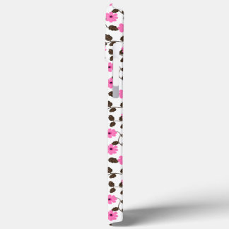 Elegante Roze Bloemen Wijnstok Patroon iPhone Case
