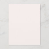 Elegante roze bloementuin bruiloft informatiekaartje (Achterkant)