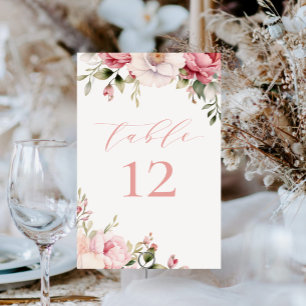 Elegante Roze Bloemige Baby in Bloom Baby Shower Kaart
