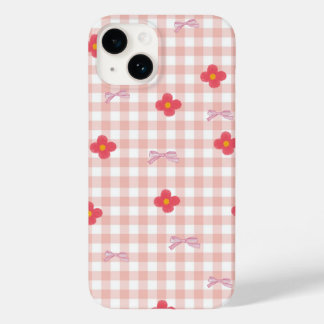 Elegante Roze Bloemige Hoes voor Telefoon