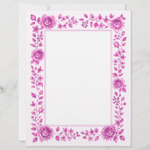 Elegante Roze Bloemrand