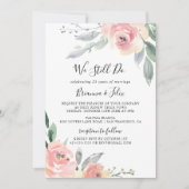 Elegante roze bloesem doen we nog steeds gelofte v kaart (Voorkant)