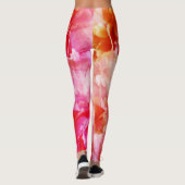 Elegante roze bloesems Legging (Achterkant)