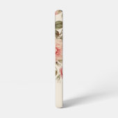 Elegante Roze & Blush Rozen w/Monogram Samsung Galaxy Hoesje (Linkerkant)