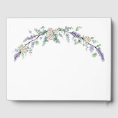 Elegante roze blush witte rozen gastenboek (Achterkant)