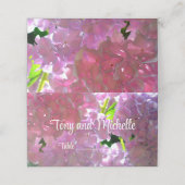 Elegante roze boho bloemen hortensia's (Buitenkant ongevouwen)