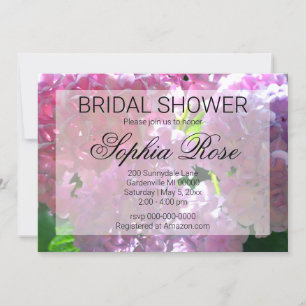 Elegante roze boho bloemen vrijgezellenfeest kaart