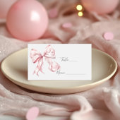 Elegante Roze Bow Parels Baby shower Meisje