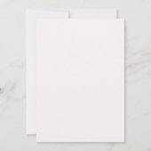Elegante Roze Bow Quinceañera Uitnodiging (Achterkant)