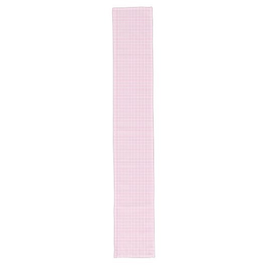 Elegante Roze Check Table Runner Spring Table Deco Lange Tafelloper (Voorkant)