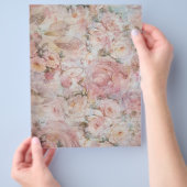 elegante roze collage bloemtypografie flyer (Hand)