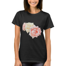 Elegante Roze en Crème Rozenboeket Dames Basic