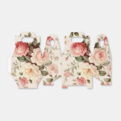 Elegante roze Engelse Rozen Bedankdoosjes (Uitgevouwen)