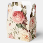 Elegante roze Engelse Rozen Bedankdoosjes (Geopend)