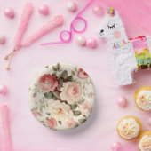 Elegante roze Engelse Rozen Papieren Kommen (Feest)