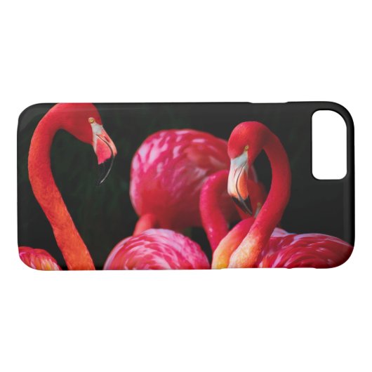 Elegante roze flamingo Case-Mate iPhone case (Achterkant (Horizontaal))