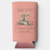 Elegante Roze Glamping Bachelorette-feestje (Achterkant)