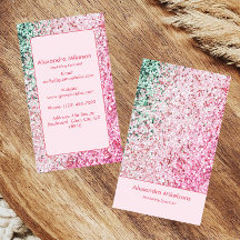 Elegante Roze Glitter Merkidentiteit