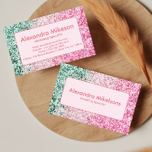 Elegante Roze Glitter Moderne Huisstijl