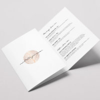 Elegante Roze Gouden Blad Logo Salon, Spa Brochure
