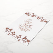 Elegante Roze Gouden Dank Schrift Gezin Foto Folie Feestdagenkaart (Gedraaid)